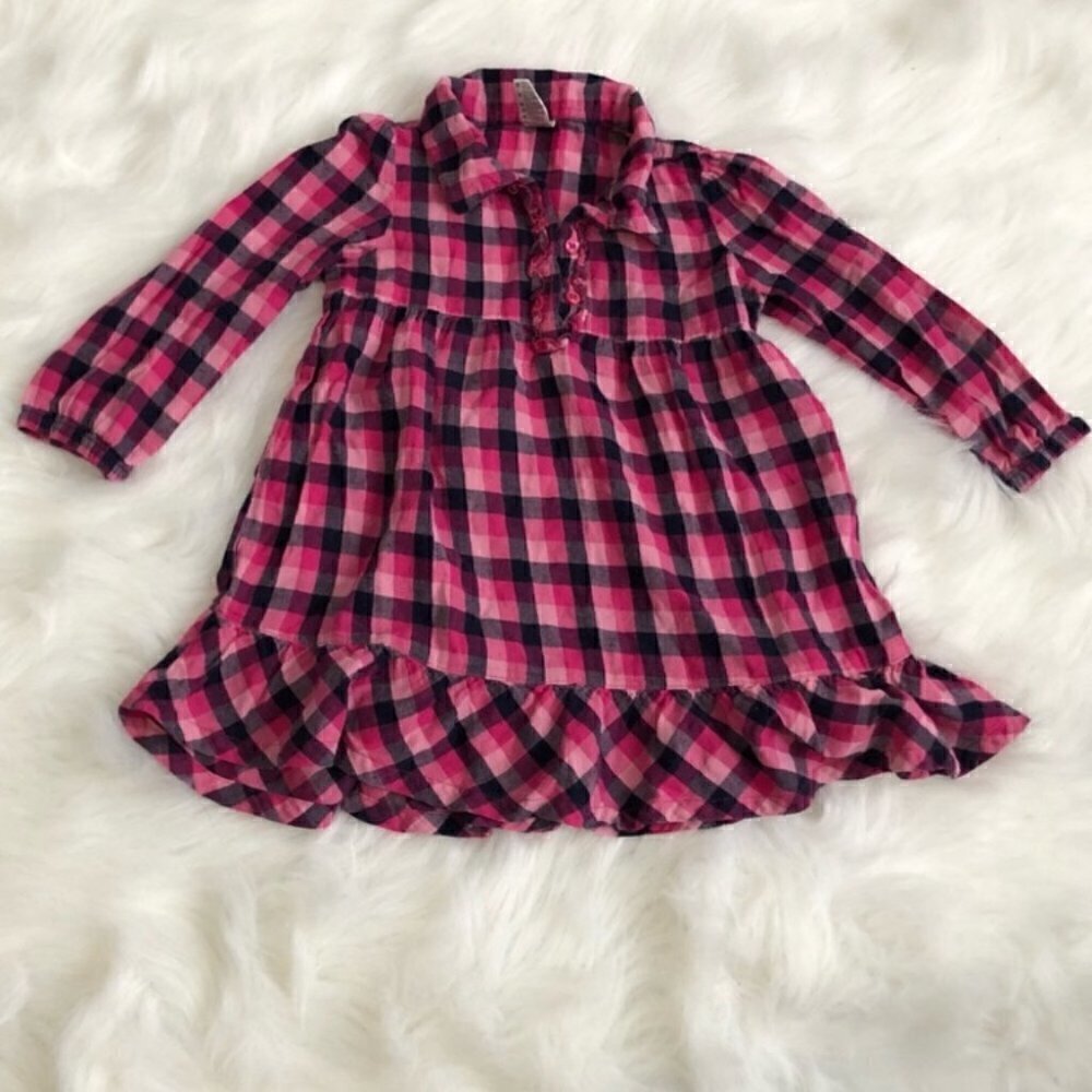 CUTE Plaid Little Dress Size 3T - Picture 4 of 5